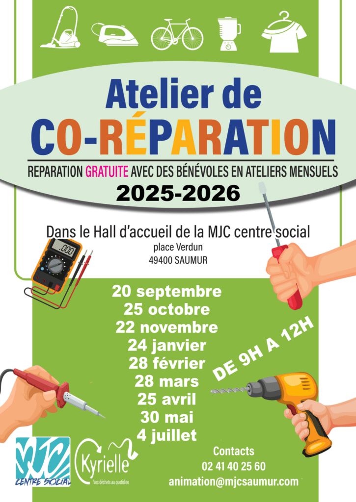 30 mai – Ateliers de Co-réparation – Changement de dates