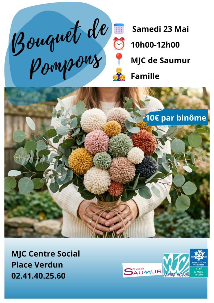 23 mai – Atelier Bouquet de Pompons en famille