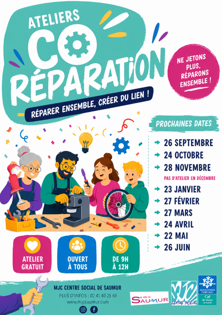 26/09 – Ateliers de Co-réparation – Changement de dates